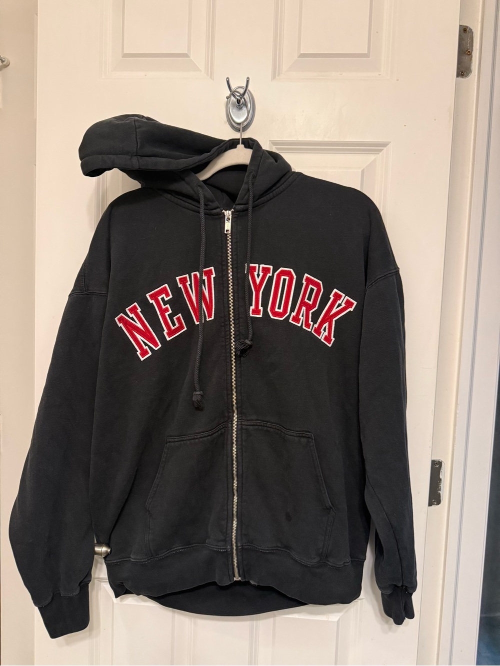 Brandy Melville New York Zip-Up Hoodie
